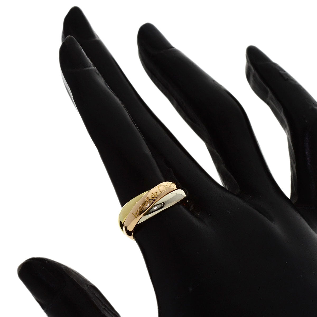 CARTIER Trinity #50 Ring K18 Yellow Gold K18 White GoldLadies [Used]