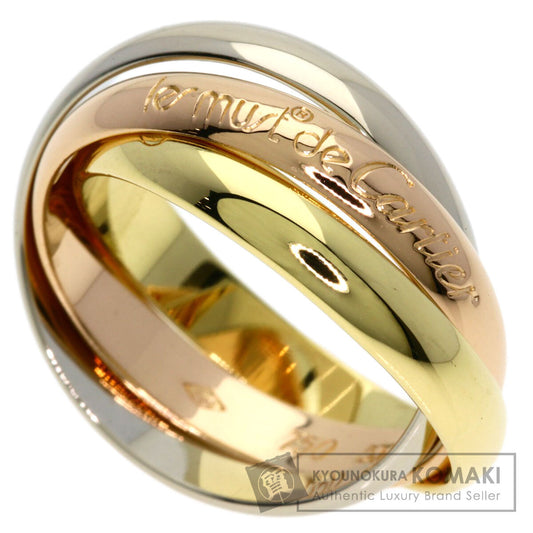 CARTIER Trinity #53 Ring K18 Yellow Gold 18K Pink GoldLadies [Used]
