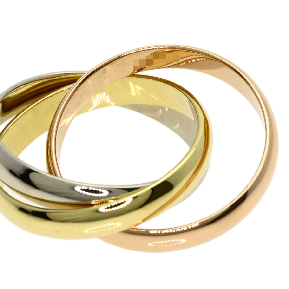 CARTIER Trinity #53 Ring K18 Yellow Gold 18K Pink GoldLadies [Used]
