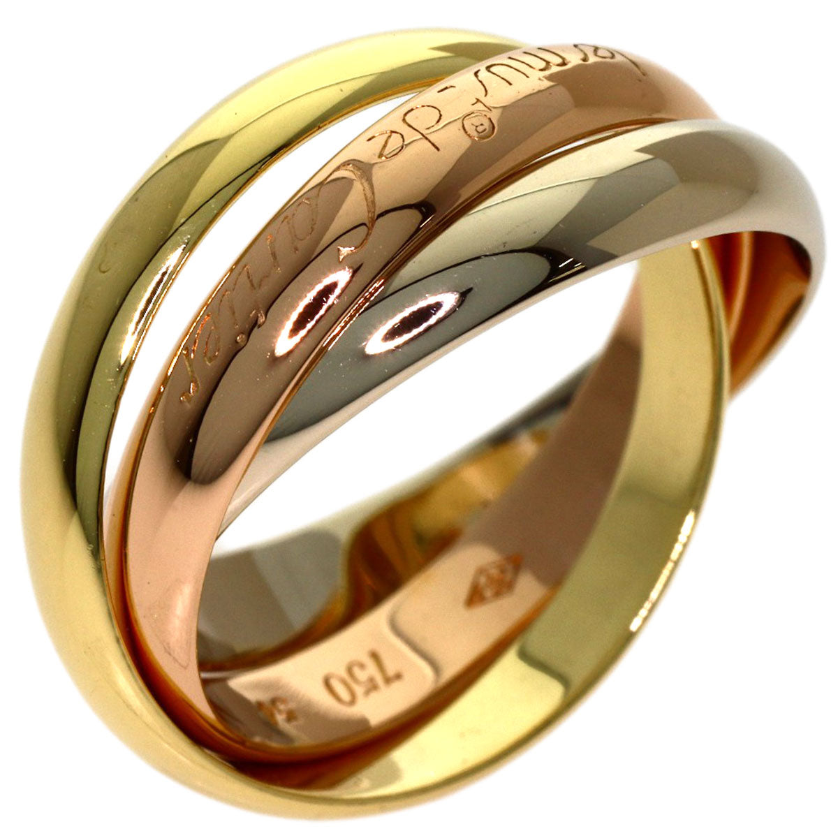 CARTIER Trinity #54 Ring K18 Yellow Gold K18 White GoldLadies [Used]