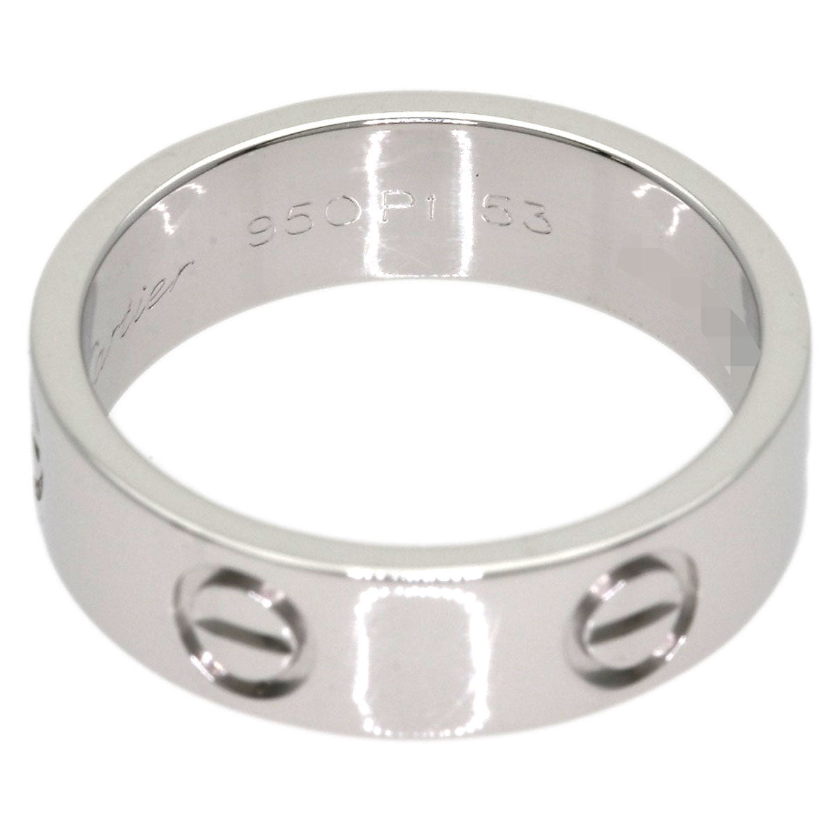 CARTIER love ring #53 Ring Platinum PT950 Ladies [Used]
