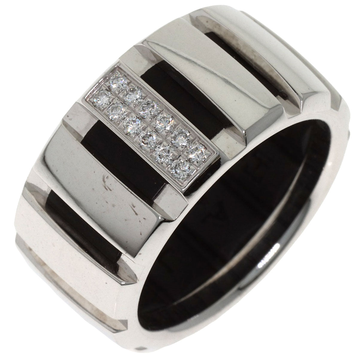 Chaumet Class One MM Diamond #52 Ring K18 White Gold Ladies [Used]