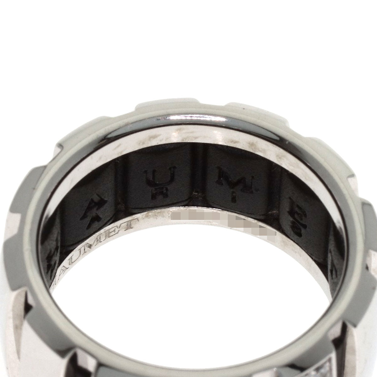 Chaumet Class One MM Diamond #52 Ring K18 White Gold Ladies [Used]