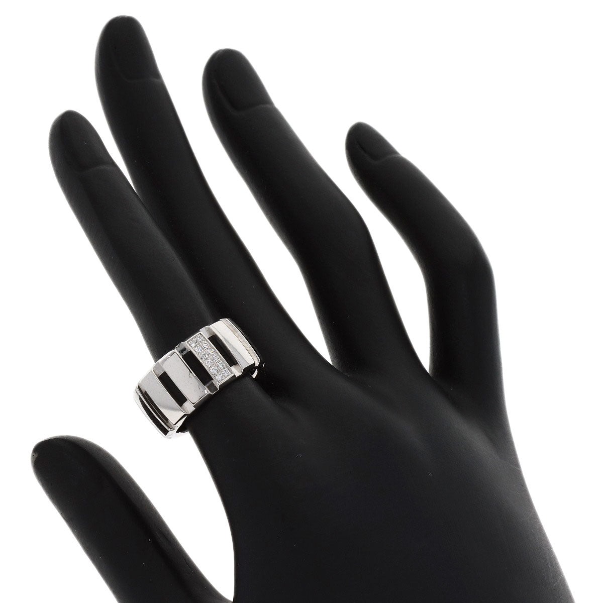 Chaumet Class One MM Diamond #52 Ring K18 White Gold Ladies [Used]