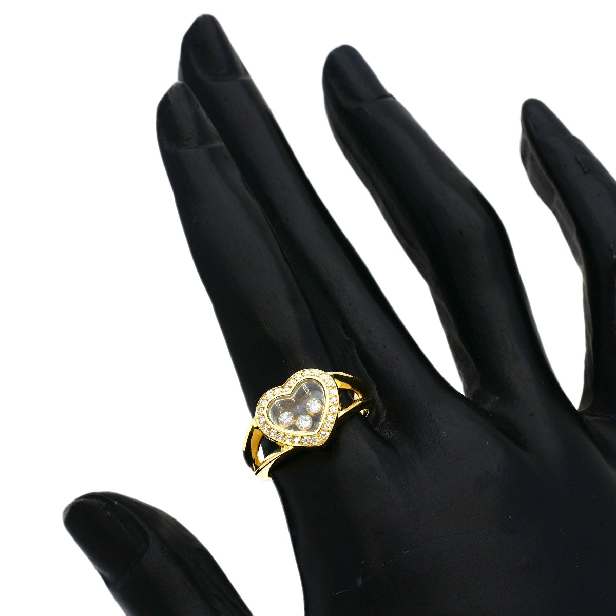 Chopard Happy diamond Ring K18 Yellow Gold Ladies [Used]