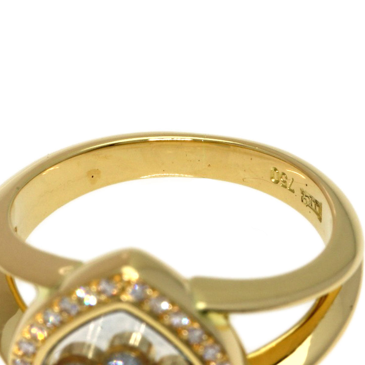 Chopard Happy diamond Ring K18 Yellow Gold Ladies [Used]