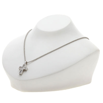 Chopard Happy Diamond Cross Diamond Necklace K18 White Gold Ladies [Used]