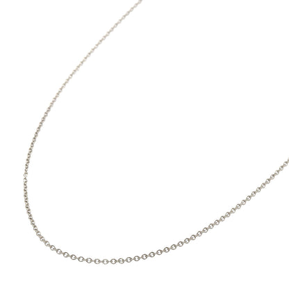 TIFFANY&Co. Chain 17.7" Necklace K18 White Gold Ladies [Used]