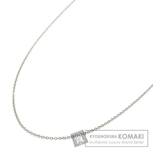 TIFFANY&Co. Chain 17.7" Necklace K18 White Gold Ladies [Used]