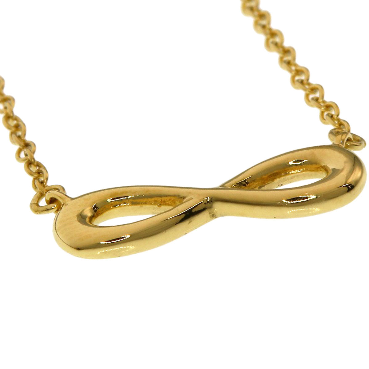 TIFFANY&Co. Infinity Necklace K18 Yellow Gold Ladies [Used]