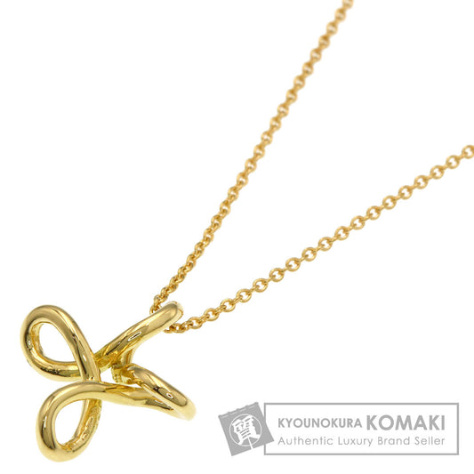 TIFFANY&Co. Infinity cross Necklace K18 Yellow Gold Ladies [Used]