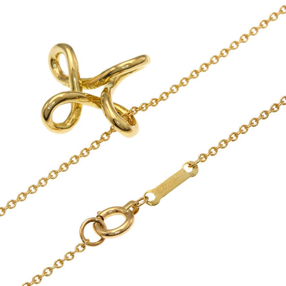 TIFFANY&Co. Infinity cross Necklace K18 Yellow Gold Ladies [Used]