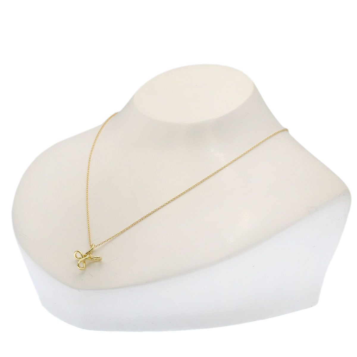 TIFFANY&Co. Infinity cross Necklace K18 Yellow Gold Ladies [Used]