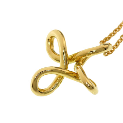 TIFFANY&Co. Infinity cross Necklace K18 Yellow Gold Ladies [Used]