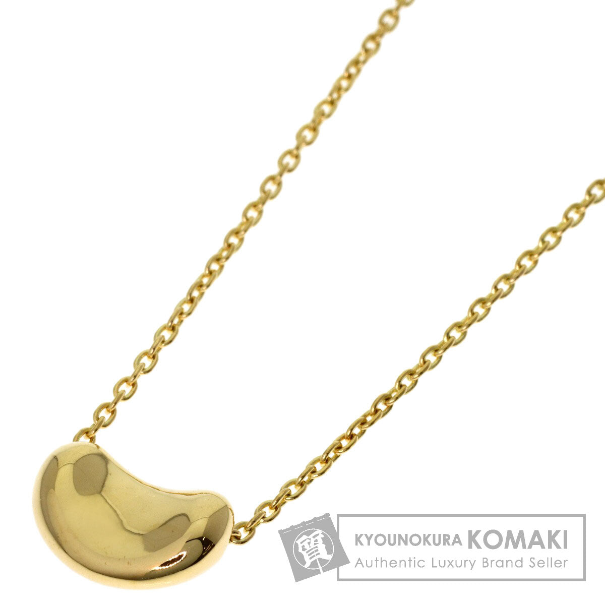TIFFANY&Co. Bean Necklace K18 Yellow Gold Ladies [Used]