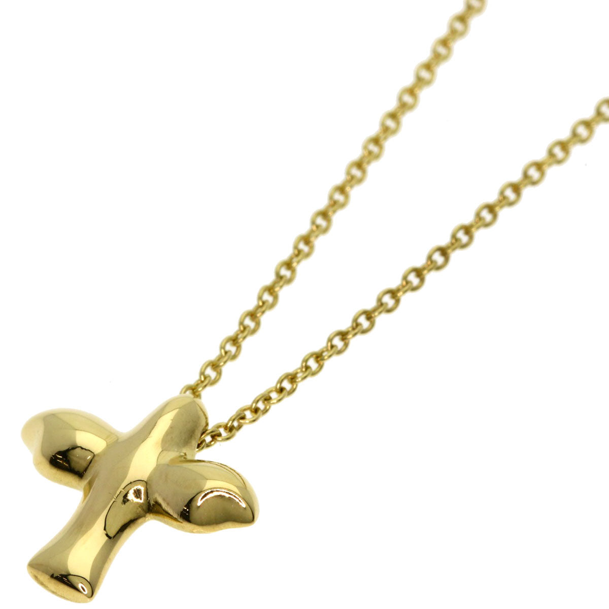 TIFFANY&Co. Bird cross Necklace K18 Yellow Gold Ladies [Used]