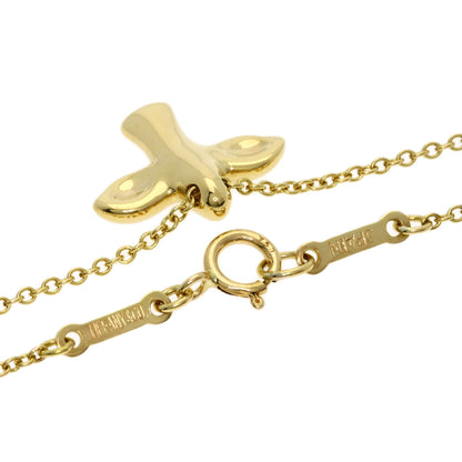 TIFFANY&Co. Bird cross Necklace K18 Yellow Gold Ladies [Used]
