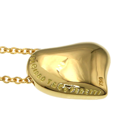 TIFFANY&Co. Full heart Necklace K18 Yellow Gold Ladies [Used]