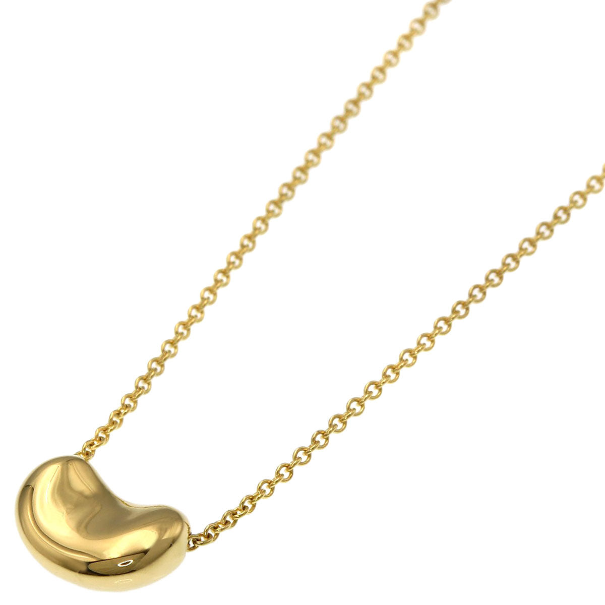 TIFFANY&Co. Bean Necklace K18 Yellow Gold Ladies [Used]