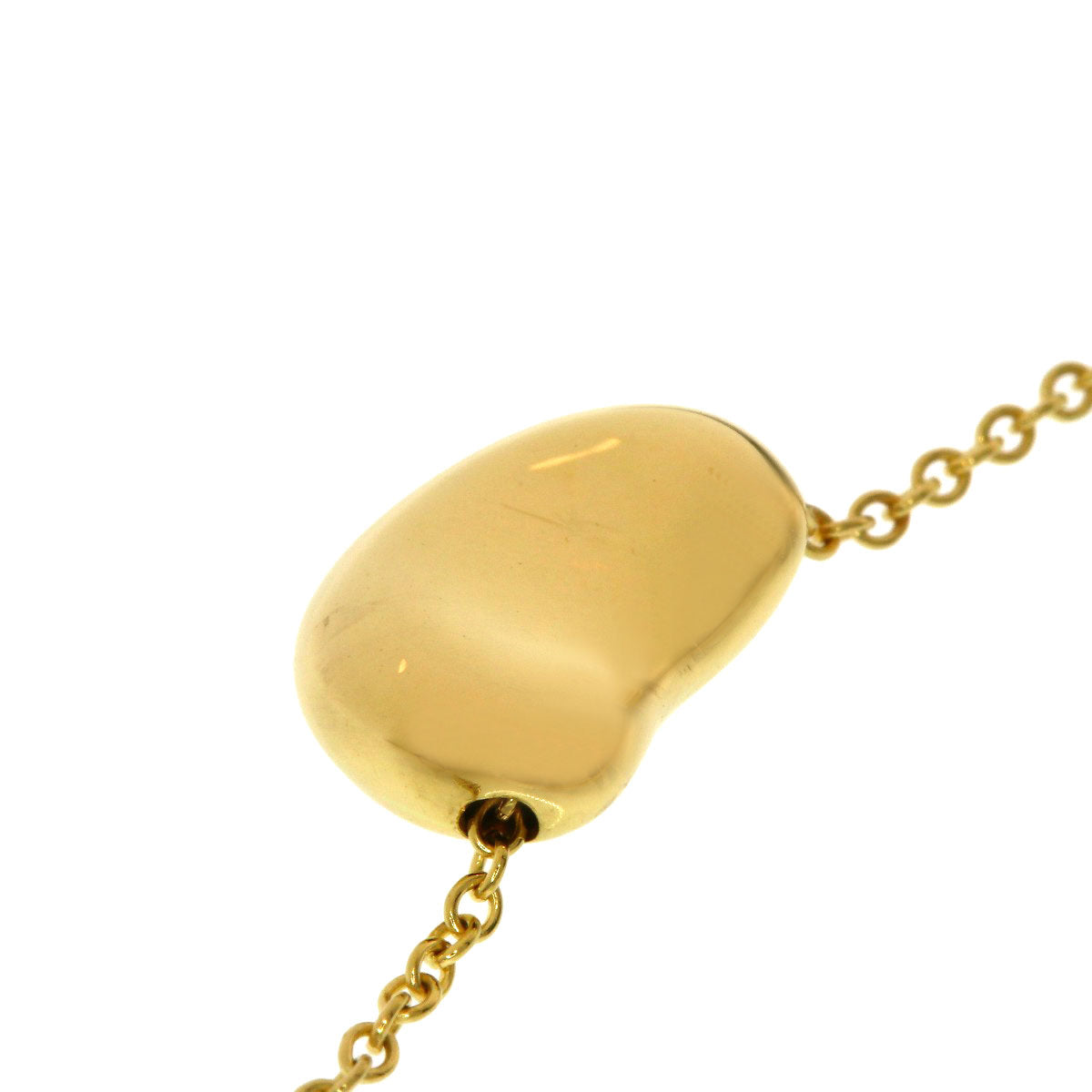 TIFFANY&Co. Bean Necklace K18 Yellow Gold Ladies [Used]