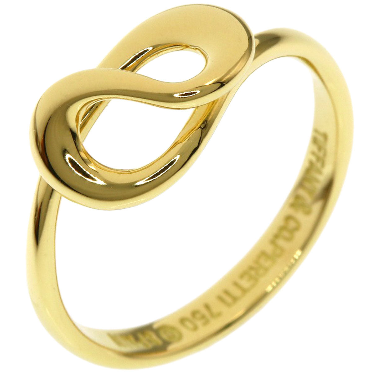 TIFFANY&Co. Open wave Ring K18 Yellow Gold Ladies [Used]