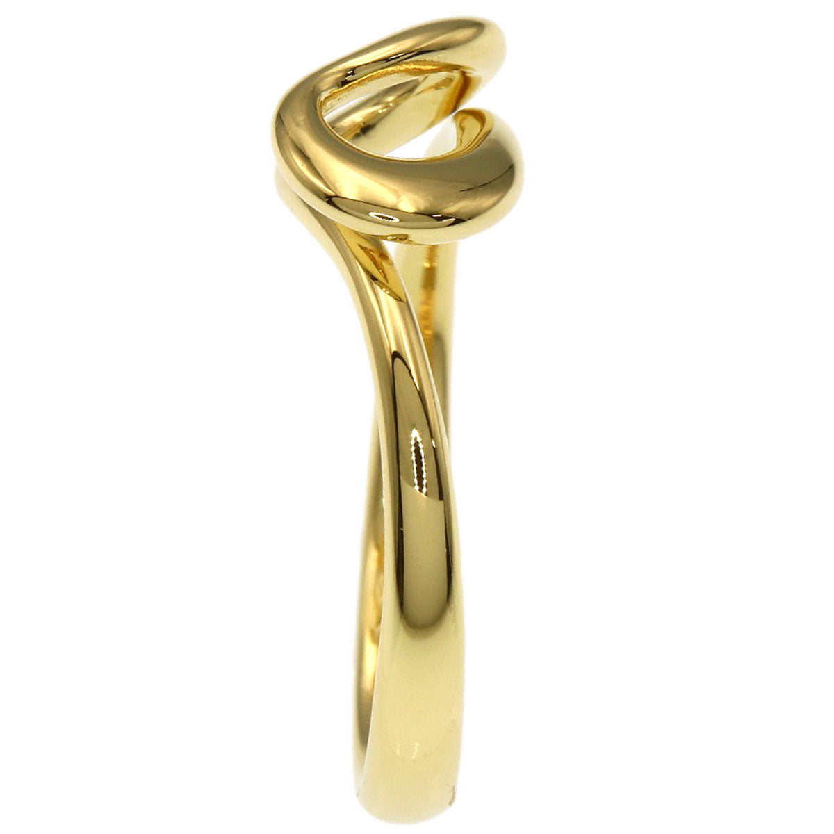 TIFFANY&Co. Open wave Ring K18 Yellow Gold Ladies [Used]