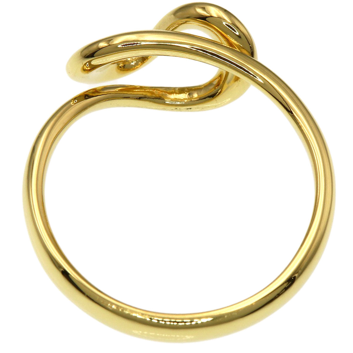 TIFFANY&Co. Open wave Ring K18 Yellow Gold Ladies [Used]