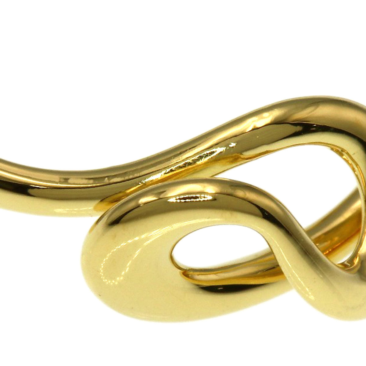 TIFFANY&Co. Open wave Ring K18 Yellow Gold Ladies [Used]