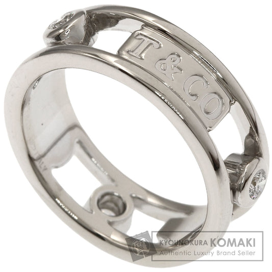 TIFFANY&Co. 1837 Element Double Wire 3P Diamond Ring K18 White Gold Ladies [Used]