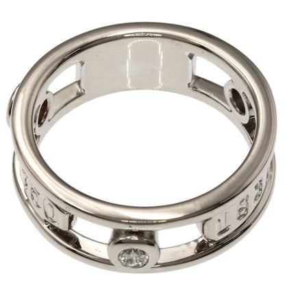 TIFFANY&Co. 1837 Element Double Wire 3P Diamond Ring K18 White Gold Ladies [Used]