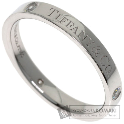TIFFANY&Co. Flat band 3P Diamond Ring Platinum PT950 Ladies [Used]