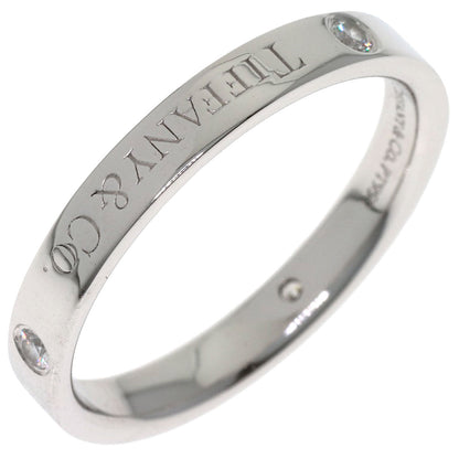TIFFANY&Co. Flat band 3P Diamond Ring Platinum PT950 Ladies [Used]