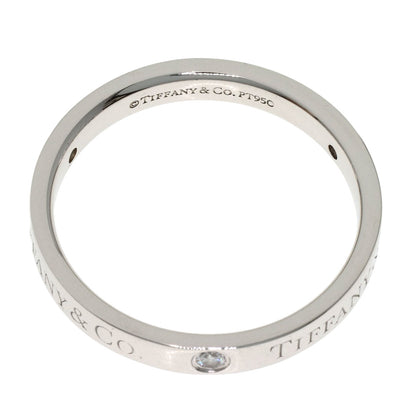 TIFFANY&Co. Flat band 3P Diamond Ring Platinum PT950 Ladies [Used]