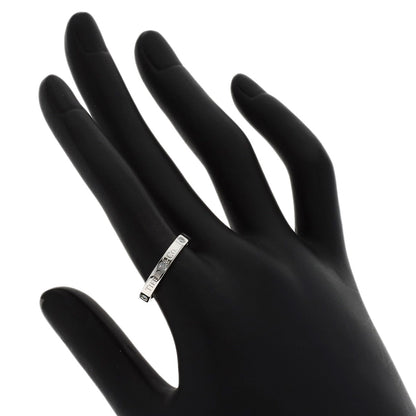 TIFFANY&Co. Flat band 3P Diamond Ring Platinum PT950 Ladies [Used]
