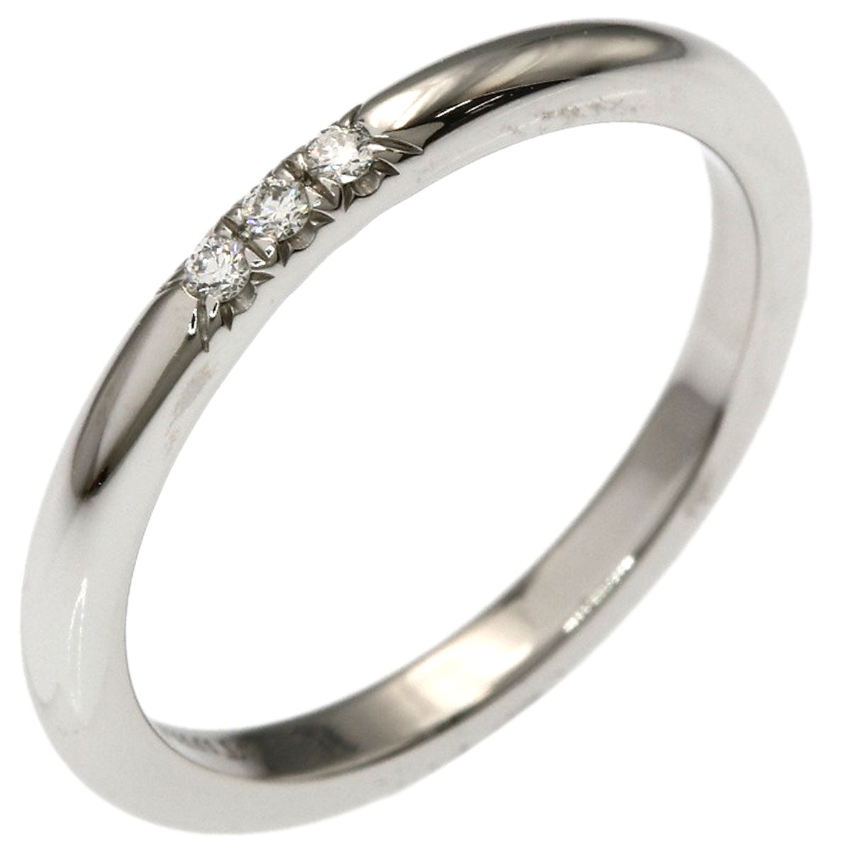TIFFANY&Co. Forever 3P Diamond Ring Platinum PT950 Ladies [Used]