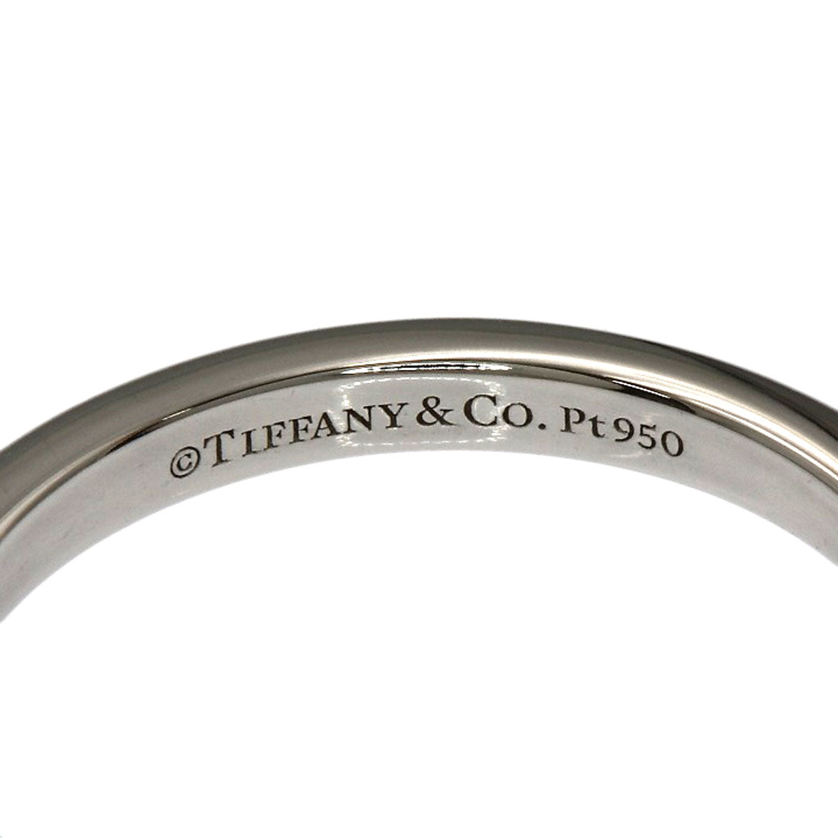 TIFFANY&Co. Forever 3P Diamond Ring Platinum PT950 Ladies [Used]