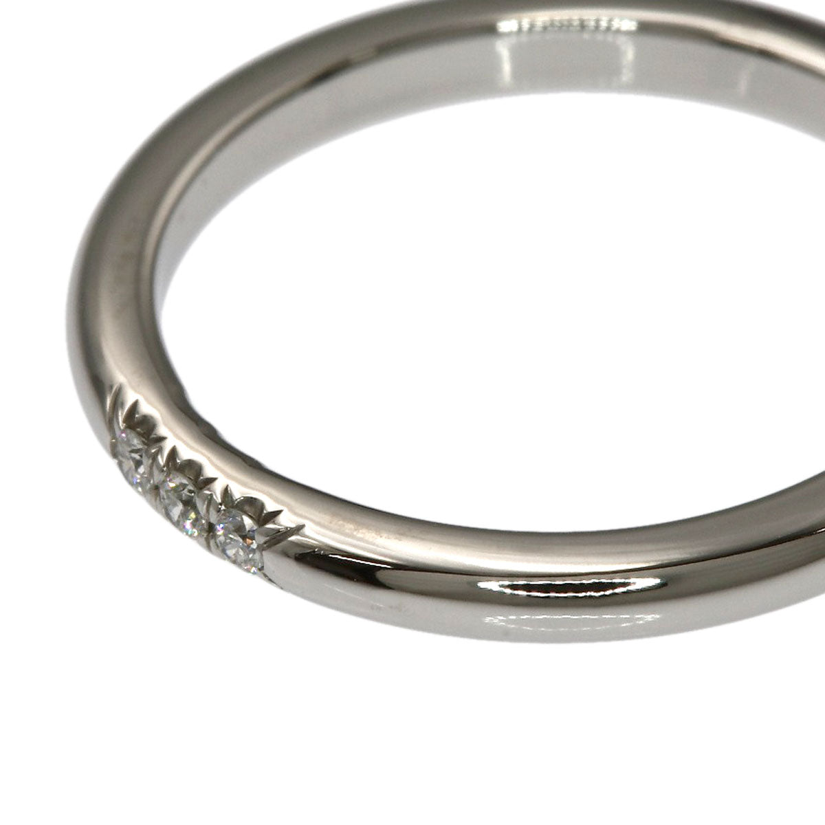 TIFFANY&Co. Forever 3P Diamond Ring Platinum PT950 Ladies [Used]