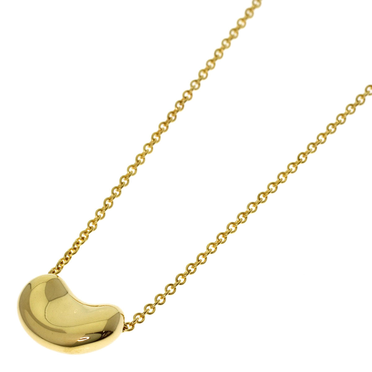 TIFFANY&Co. Bean Necklace K18 Yellow Gold Ladies [Used]