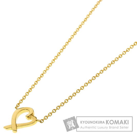 TIFFANY&Co. Loving heart Necklace K18 Yellow Gold Ladies [Used]
