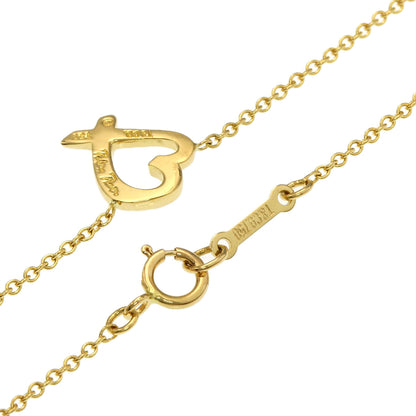 TIFFANY&Co. Loving heart Necklace K18 Yellow Gold Ladies [Used]