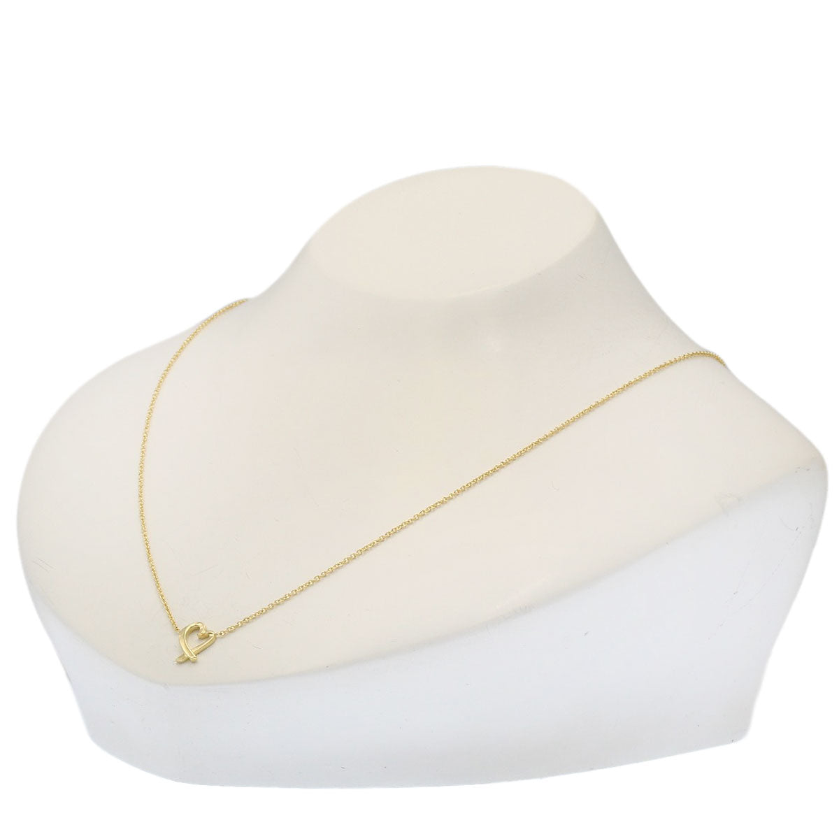 TIFFANY&Co. Loving heart Necklace K18 Yellow Gold Ladies [Used]