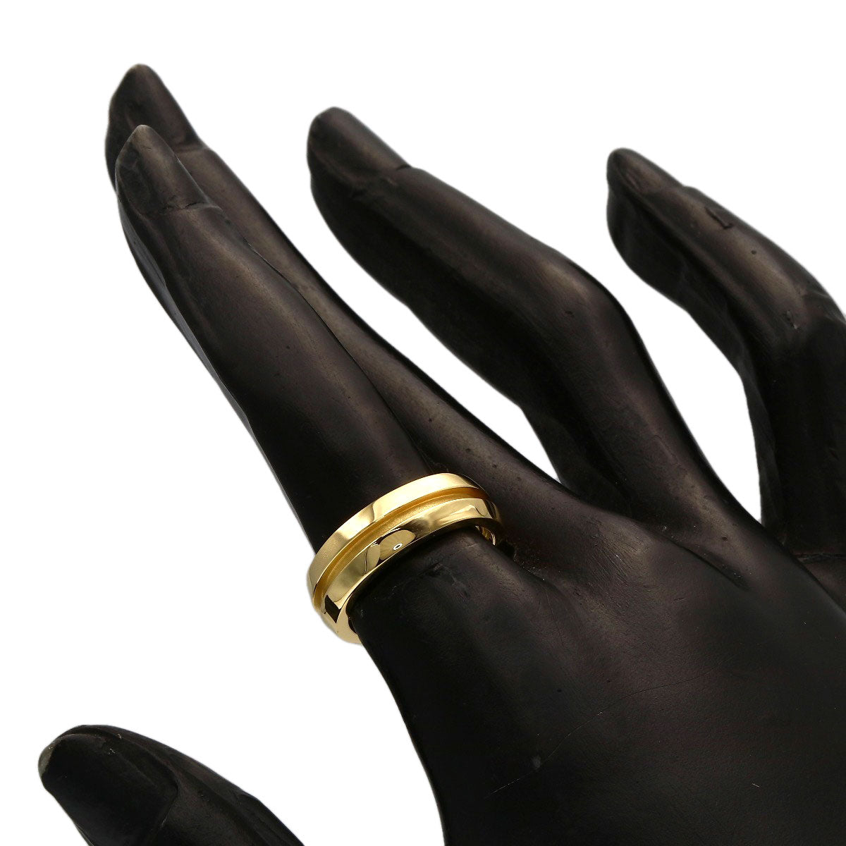 TIFFANY&Co. Grooved Ring K18 Yellow Gold Ladies [Used]