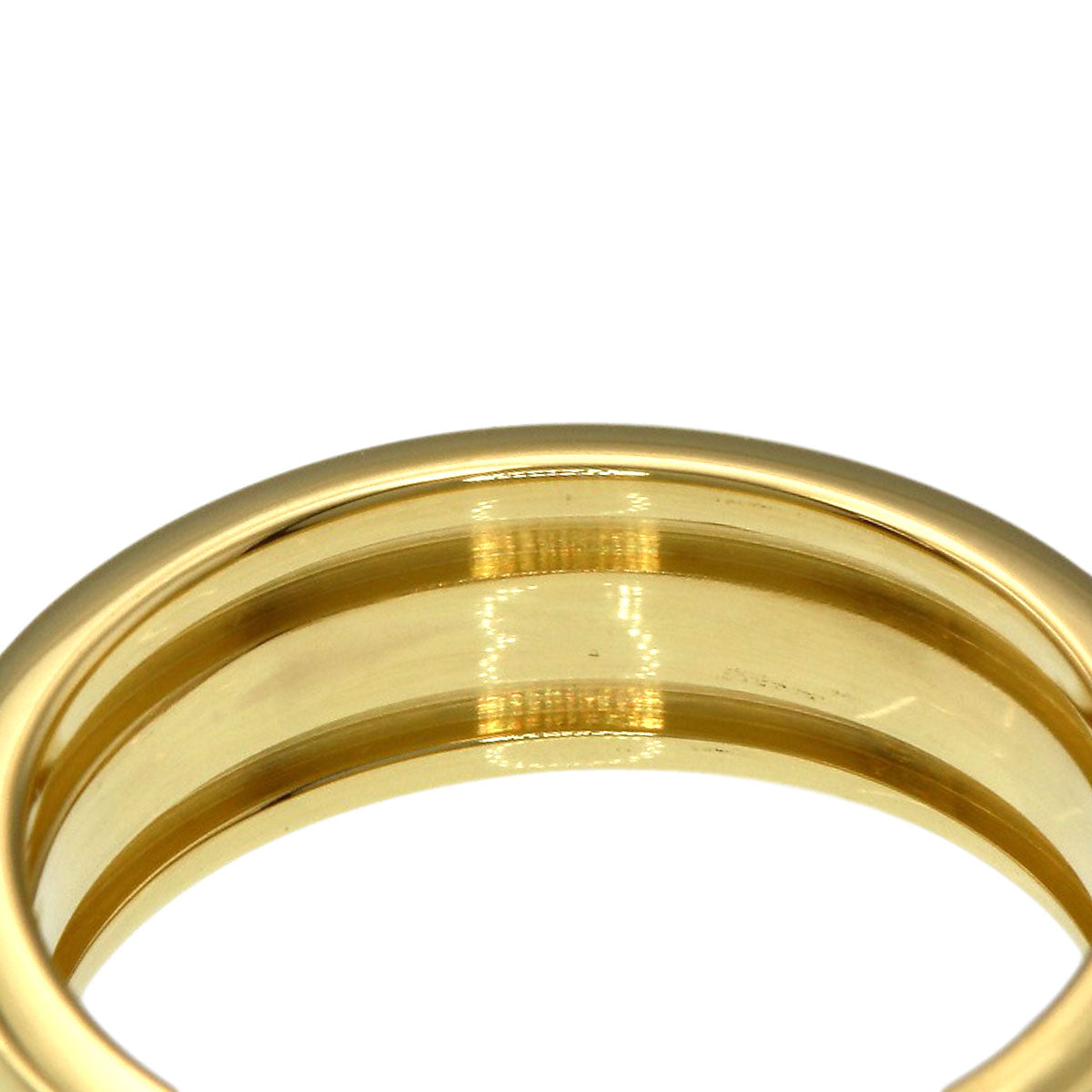 TIFFANY&Co. Grooved Ring K18 Yellow Gold Ladies [Used]