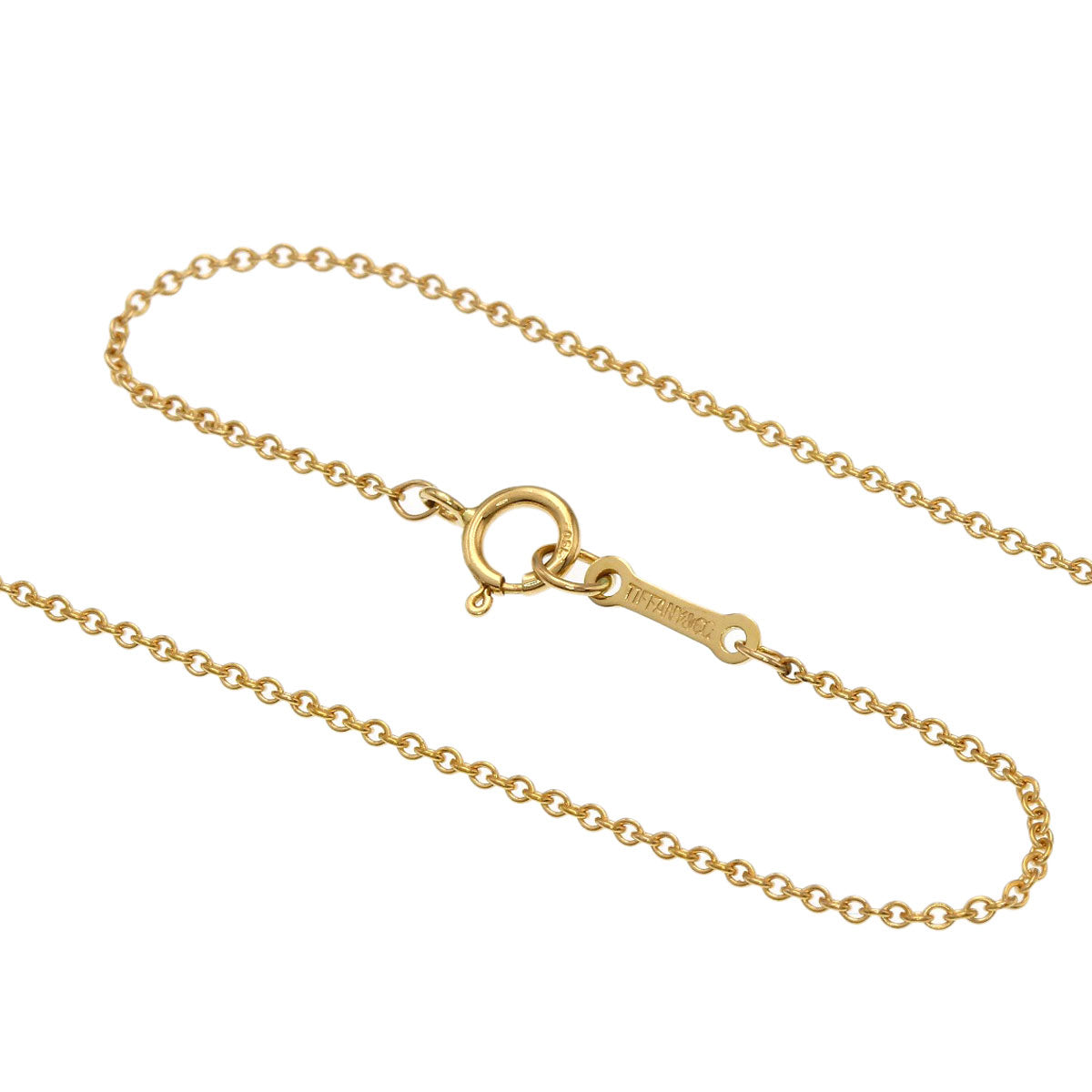 TIFFANY&Co. Leaf Elsa Peretti Necklace K18 Yellow Gold Ladies [Used]