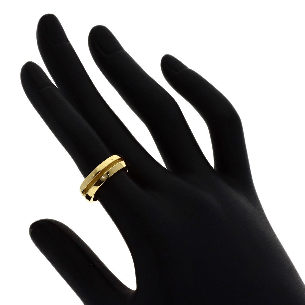 TIFFANY&Co. Grooved Ring K18 Yellow Gold Ladies [Used]