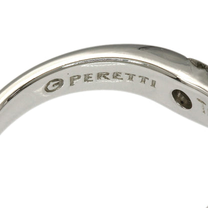 TIFFANY&Co. Curved Band 1P Diamond Ring Platinum PT950 Ladies [Used]