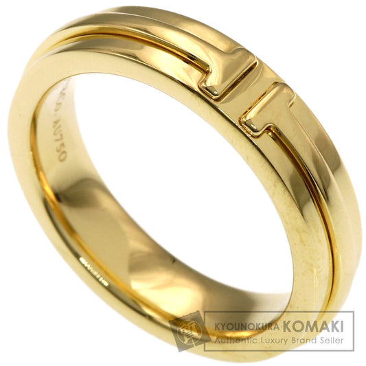 TIFFANY&Co. T narrow Ring K18 Yellow Gold Ladies [Used]