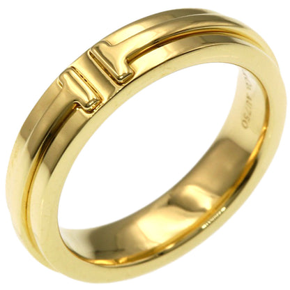 TIFFANY&Co. T narrow Ring K18 Yellow Gold Ladies [Used]