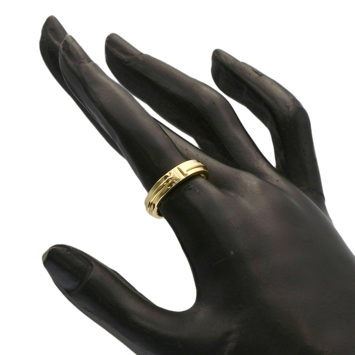 TIFFANY&Co. T narrow Ring K18 Yellow Gold Ladies [Used]