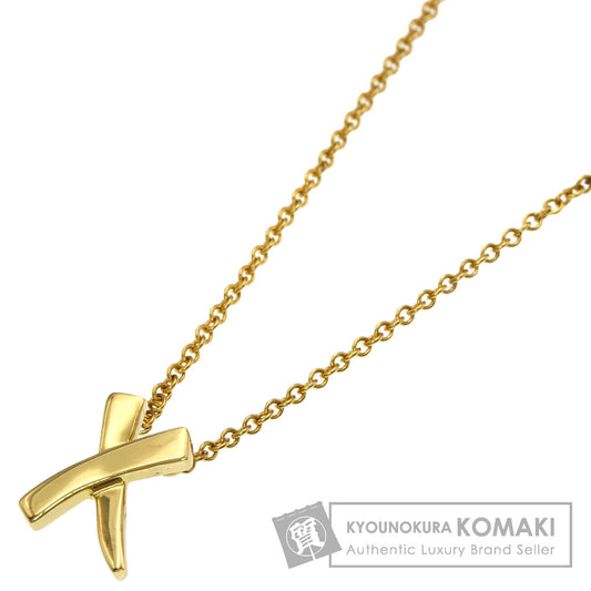 TIFFANY&Co. kiss Necklace K18 Yellow Gold Ladies [Used]